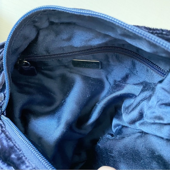 Prada rare purple blue velvet crossbody shoulder bag - Picture 7 of 13